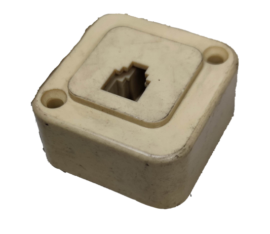 Modular telephone jack box RJ11 6 Pins in white color for connecting telephone lines