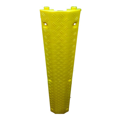 Ramp Cable Protector 1 Channel, 1 Meter x 20 cm x 3.5 cm Yellow Plastic