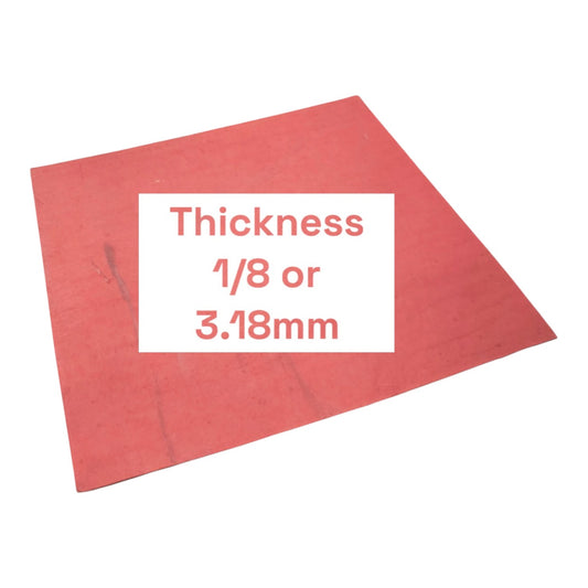 Red Fiber Thickness 1/8 30cm x 30cm Electx Electrical Supply