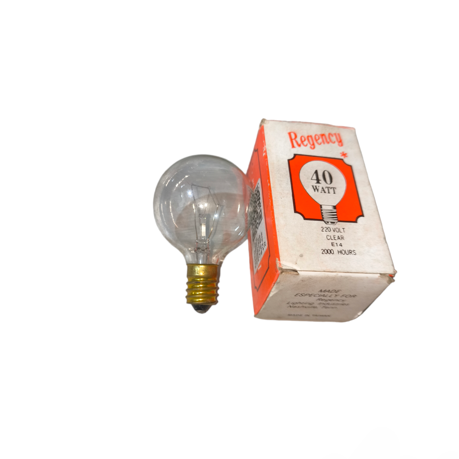 40W E14 incandescent bulb 220V with clear glass and vintage packaging from China