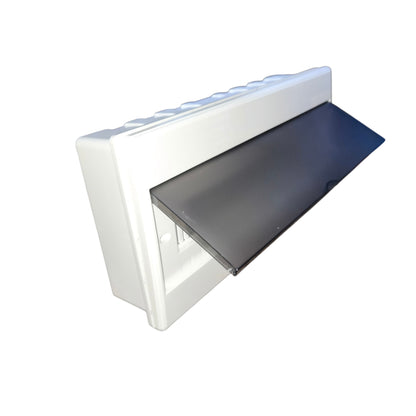 Regina 18 Ways Plastic Distribution Box with Bus Bar for Miniature Circuit Breaker Surface or Recessed Type RDB1418 Electx Electrical Supply