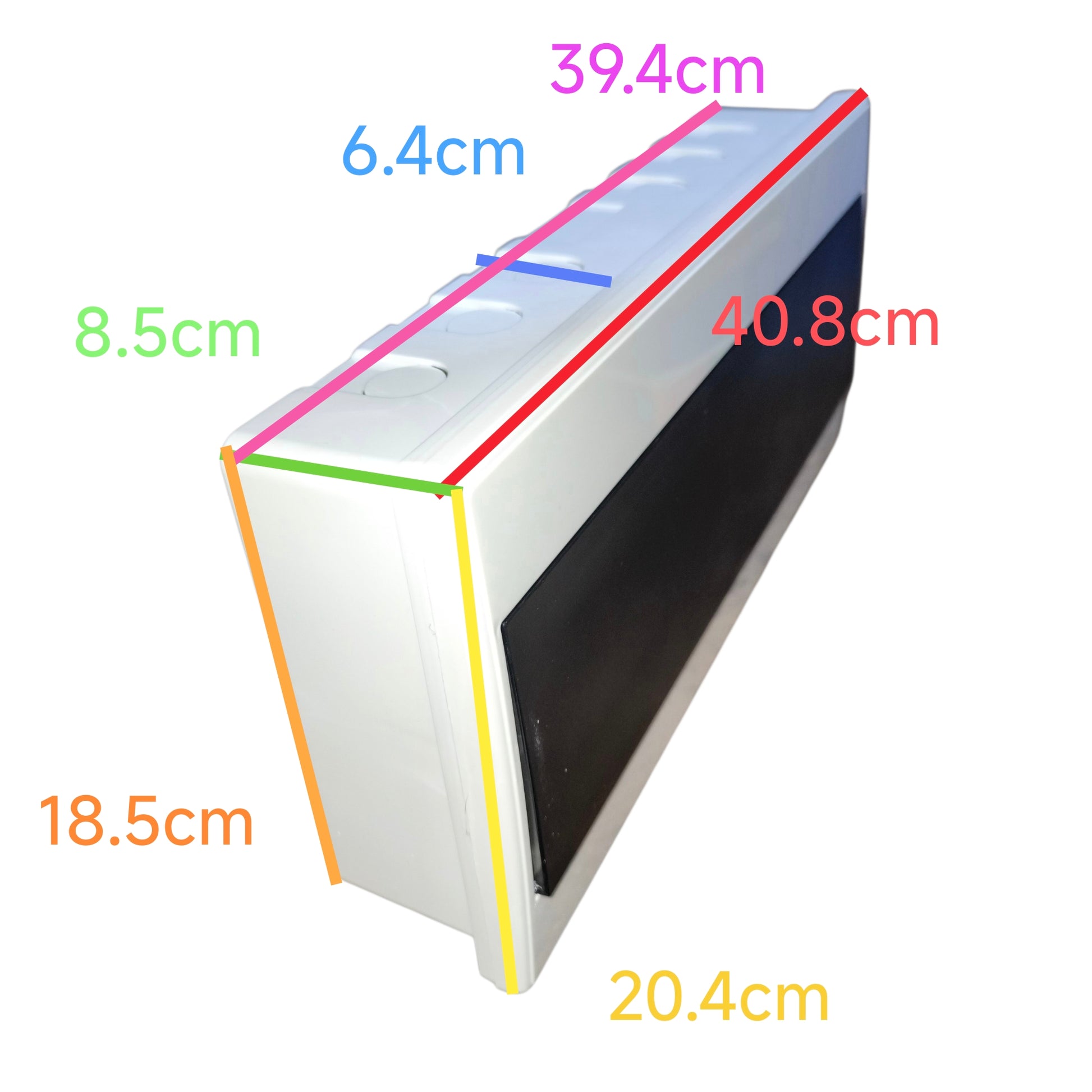 Regina 18 Ways Plastic Distribution Box with Bus Bar for Miniature Circuit Breaker Surface or Recessed Type RDB1418 Electx Electrical Supply