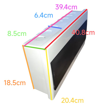 Regina 18 Ways Plastic Distribution Box with Bus Bar for Miniature Circuit Breaker Surface or Recessed Type RDB1418 Electx Electrical Supply