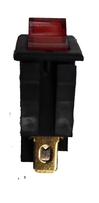 China 5A 125V Red Indicator SPST Rocker Switch