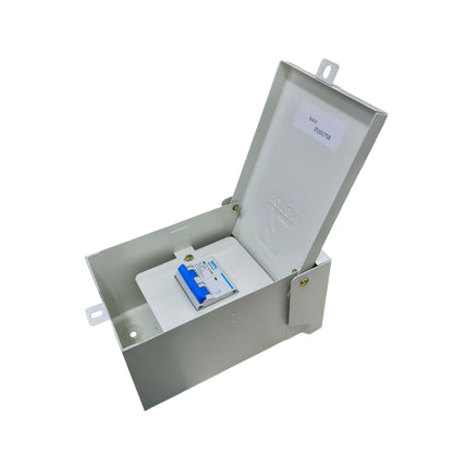 Royu 125A 2Pole 7.5 KAIC 220V Miniature Circuit Breaker with Nema 3r Enclosure K63NNEMA3RE-2P/3P+RMB2P125C10