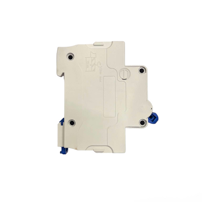 Royu miniature circuit breaker 220V electrical protection device with white casing and blue switches