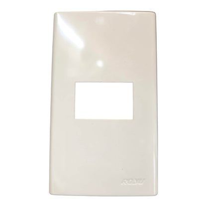 Royu 1 Gang Plate Wide Series RWP1 10pcs per Order Electx Electrical Supply