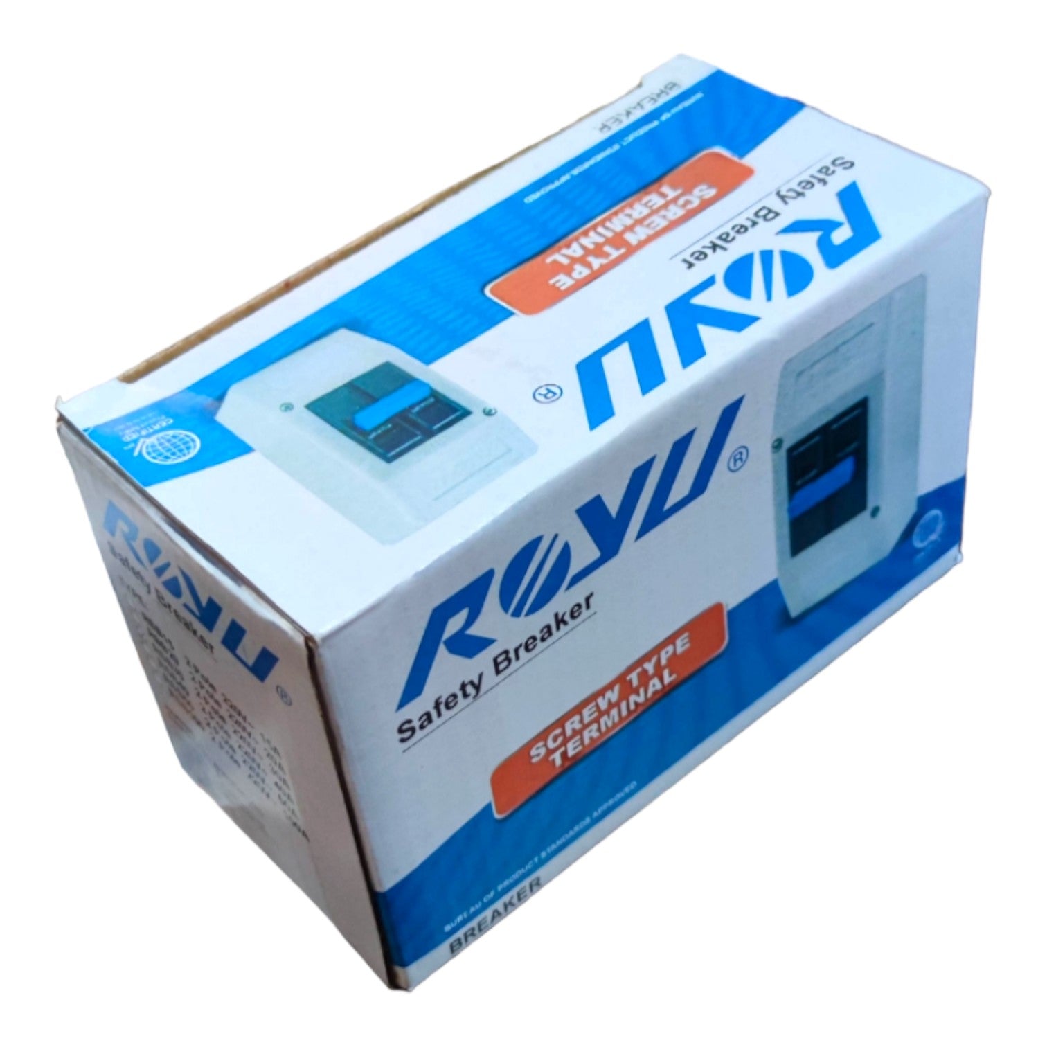 Royu 20A 2 Pole 10KAIC 220V Circuit Breaker with Enclosure PVC RSB202P Electx Electrical Supply