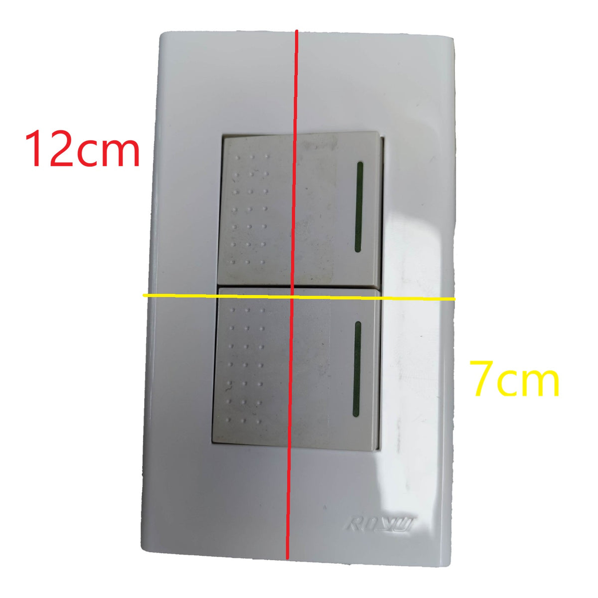 Royu_2_Gang_1_Way_Switch_3_Device_with_Plate_Cover_Wide_Series_RWP3_2XRWS1-B_Electx_Electrical_Supply