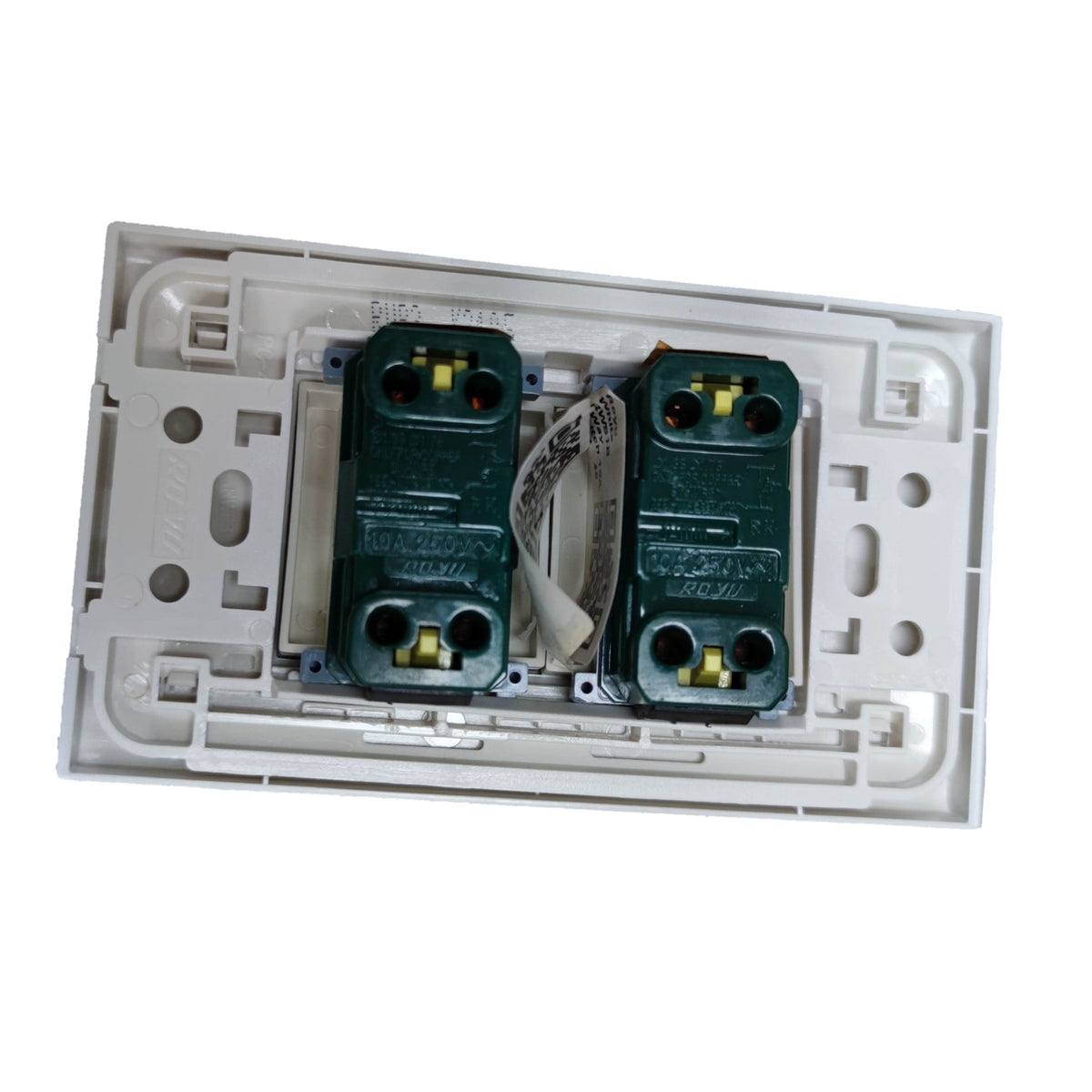 Royu_2_Gang_1_Way_Switch_3_Device_with_Plate_Cover_Wide_Series_RWP3_2XRWS1-B_Electx_Electrical_Supply