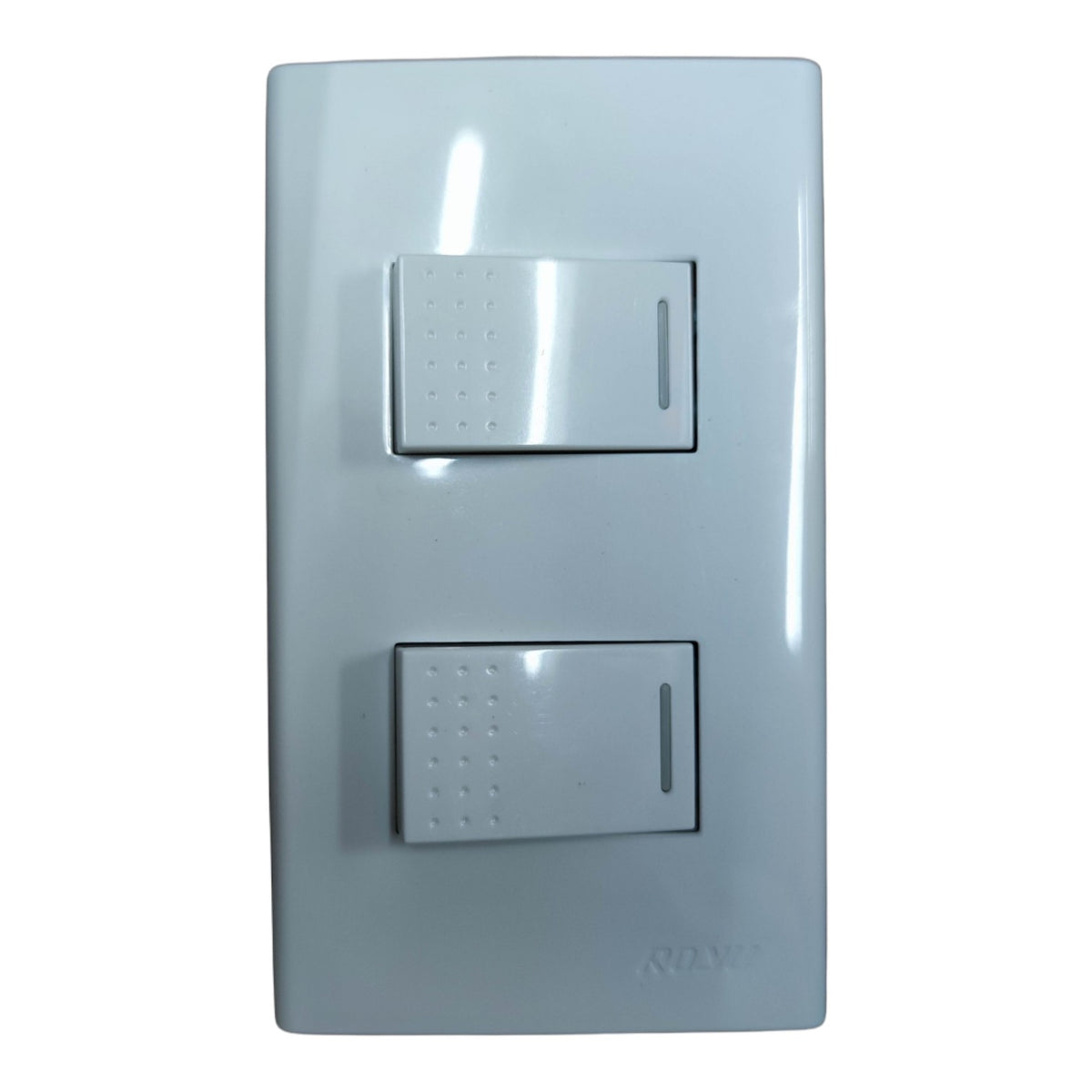 Royu 2 Gang 3 Way Switch Device with Plate Cover 10A 250V RWP2/ 2XRWS3 Electx Electrical Supply