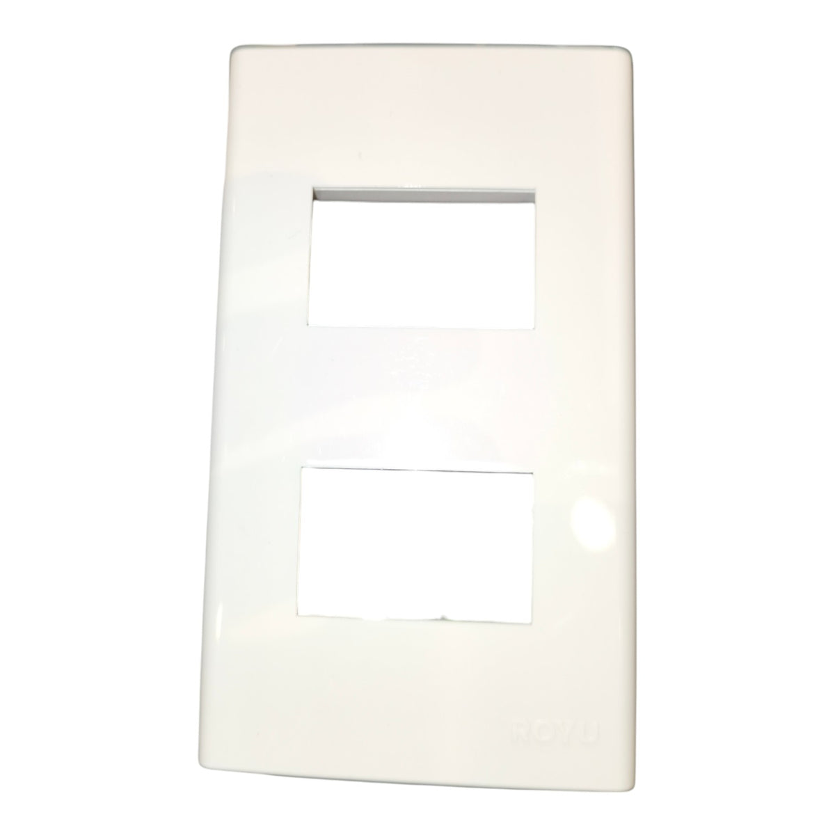 Royu 2 Gang Plate Cover Device Wide Series RWP2 10Pcs per Order Electx Electrical Supply