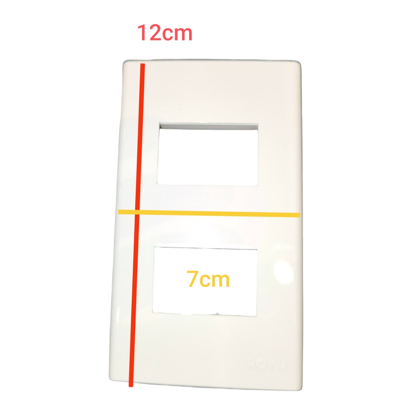 Royu 2 Gang Plate Cover Device Wide Series RWP2 Electx Electrical Supply