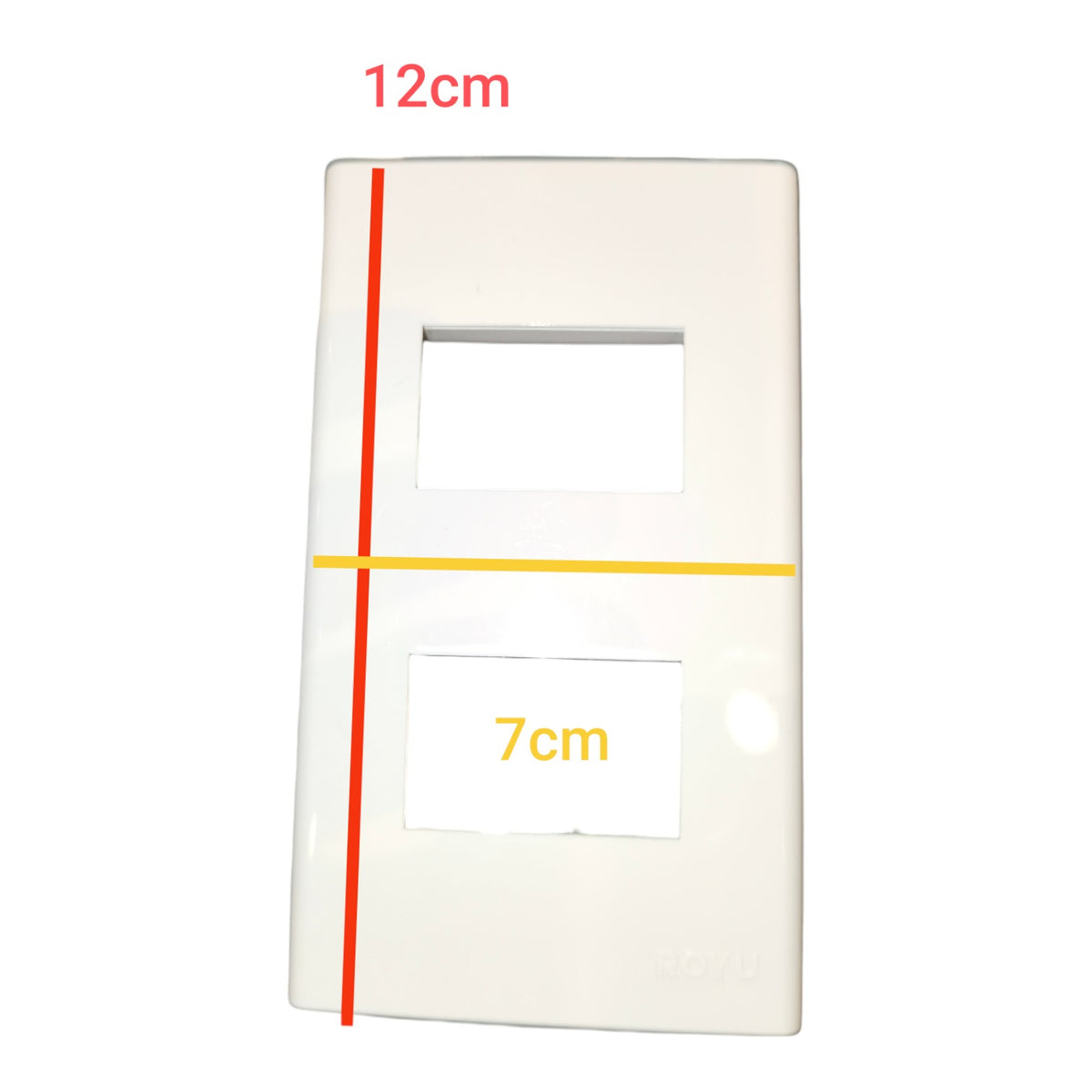Royu 2 Gang Plate Cover Device Wide Series RWP2 Electx Electrical Supply