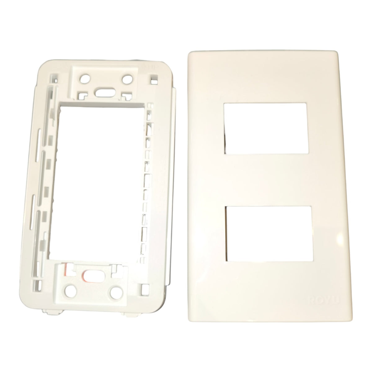 Royu 2 Gang Plate Cover Device Wide Series RWP2 Electx Electrical Supply