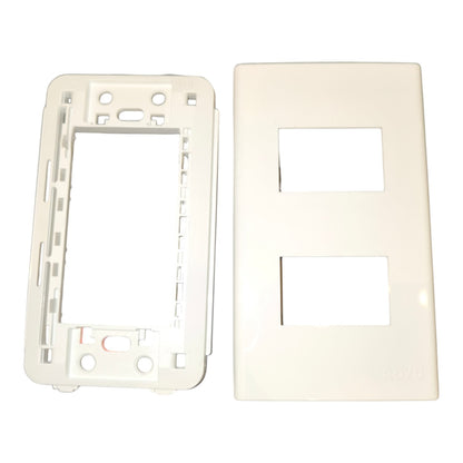 Royu 2 Gang Plate Cover Device Wide Series RWP2 Electx Electrical Supply