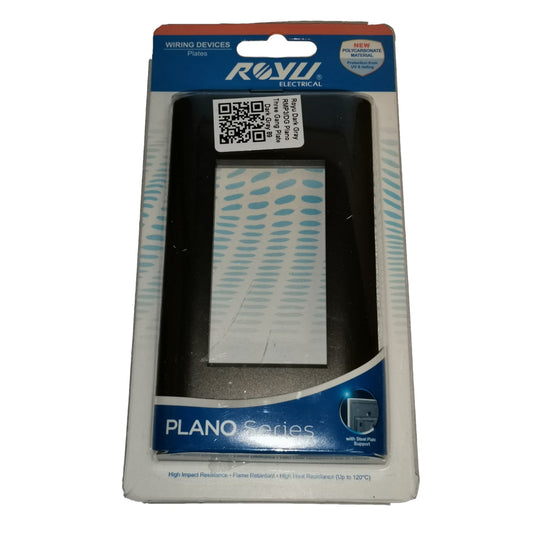 ROVI Electrical Plano Series fuse holder in its original retail packaging, featuring a black fuse holder with a white patterned insert, set against a plain white background.