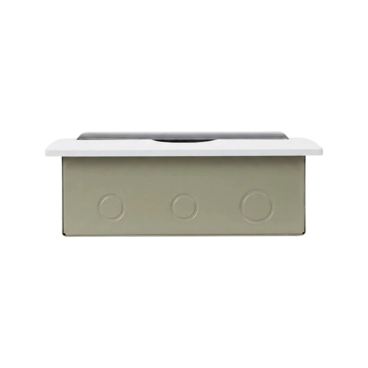 Royu 8 Ways Flush Type Metal Base Distribution Box with Busbar for 8 Breakers 1 Pole RUMF01D1N08