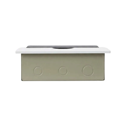 Royu 8 Ways Flush Type Metal Base Distribution Box with Busbar for 8 Breakers 1 Pole RUMF01D1N08