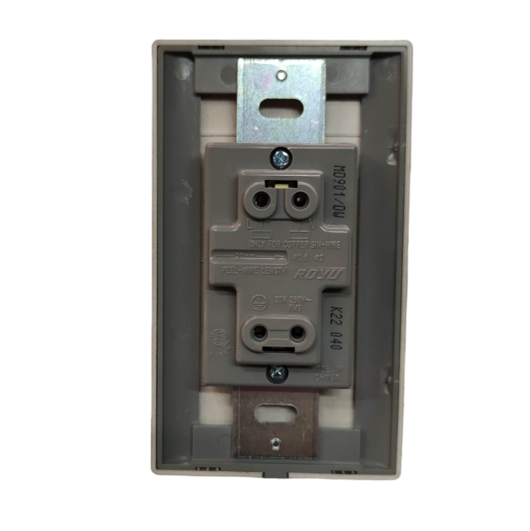 20A aircon outlet with plate by Electx Electrical Supply for power points and switches