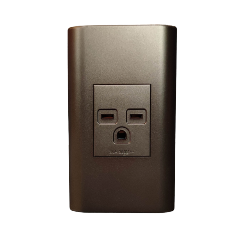 20A aircon outlet with plate in matte finish by Electx Electrical Supply for power points switches and plugs