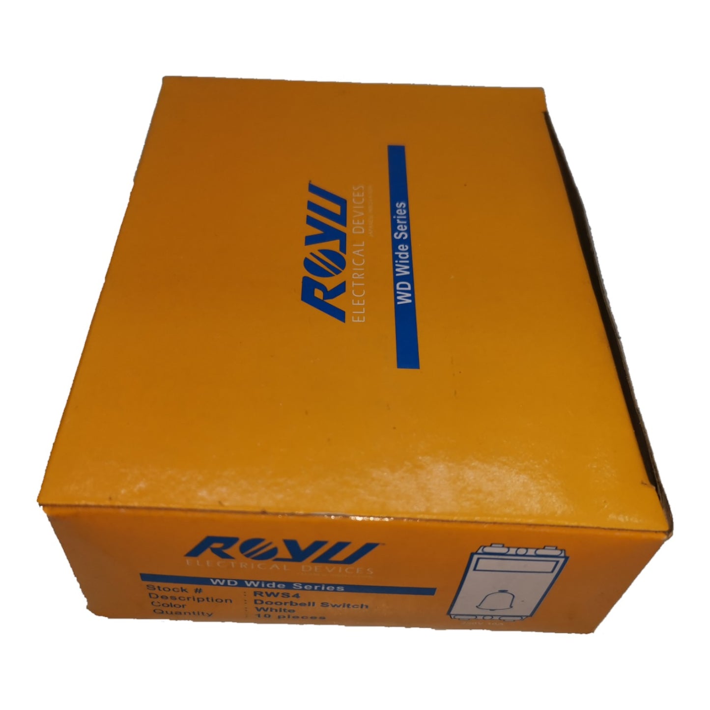 Royu Doorbell Switch 10A 250V Wide Series RWS4 10Pcs per Order Electx Electrical Supply
