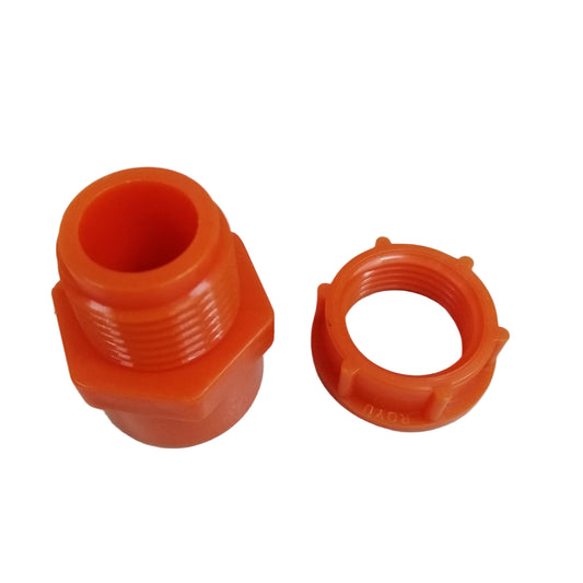 Royu PVC Male Thread Adapter with Nut 20MM ½ Inch RVFEMTA20
