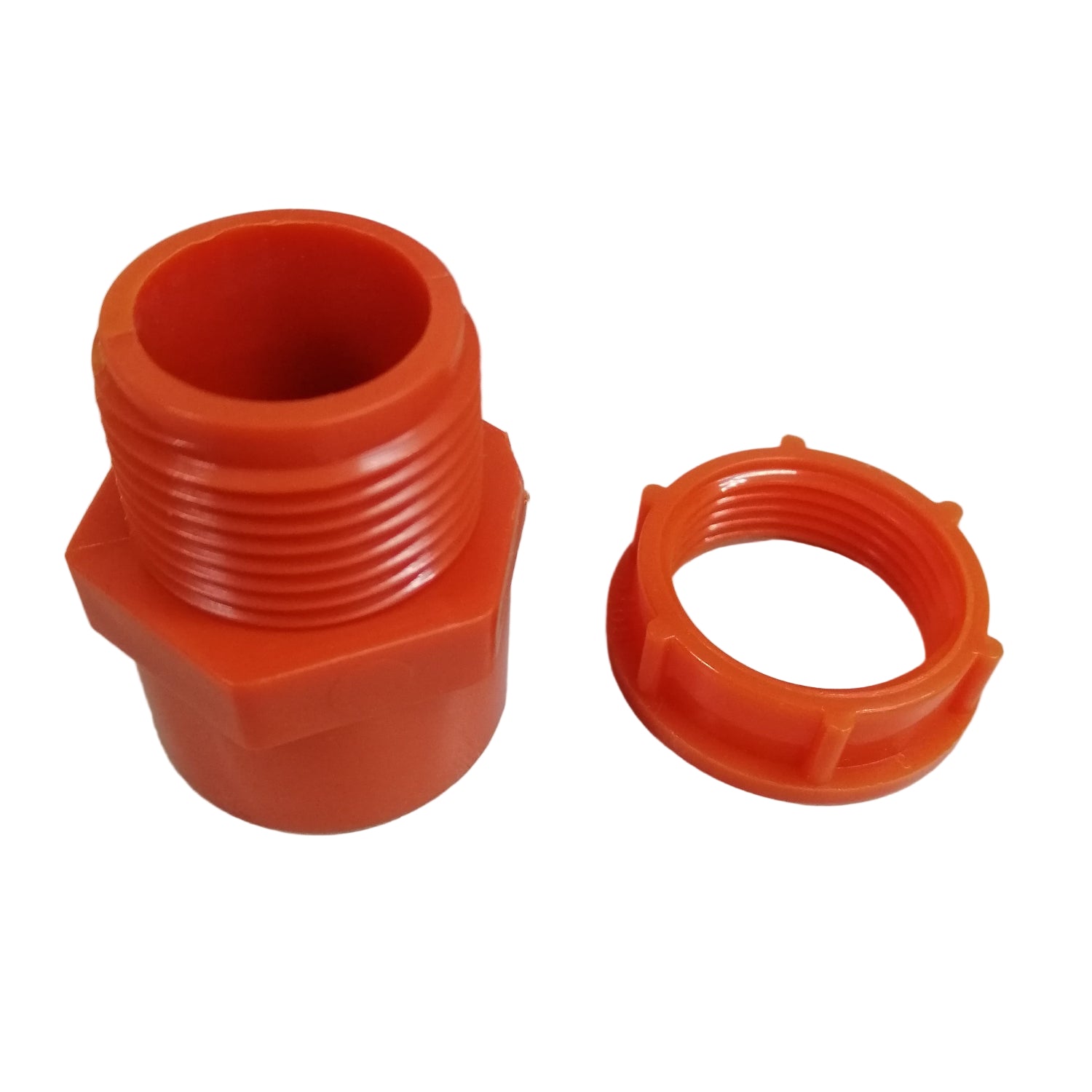PVC Male Thread Adapter with Nut 25MM-Royu | Electx Electrical Supply