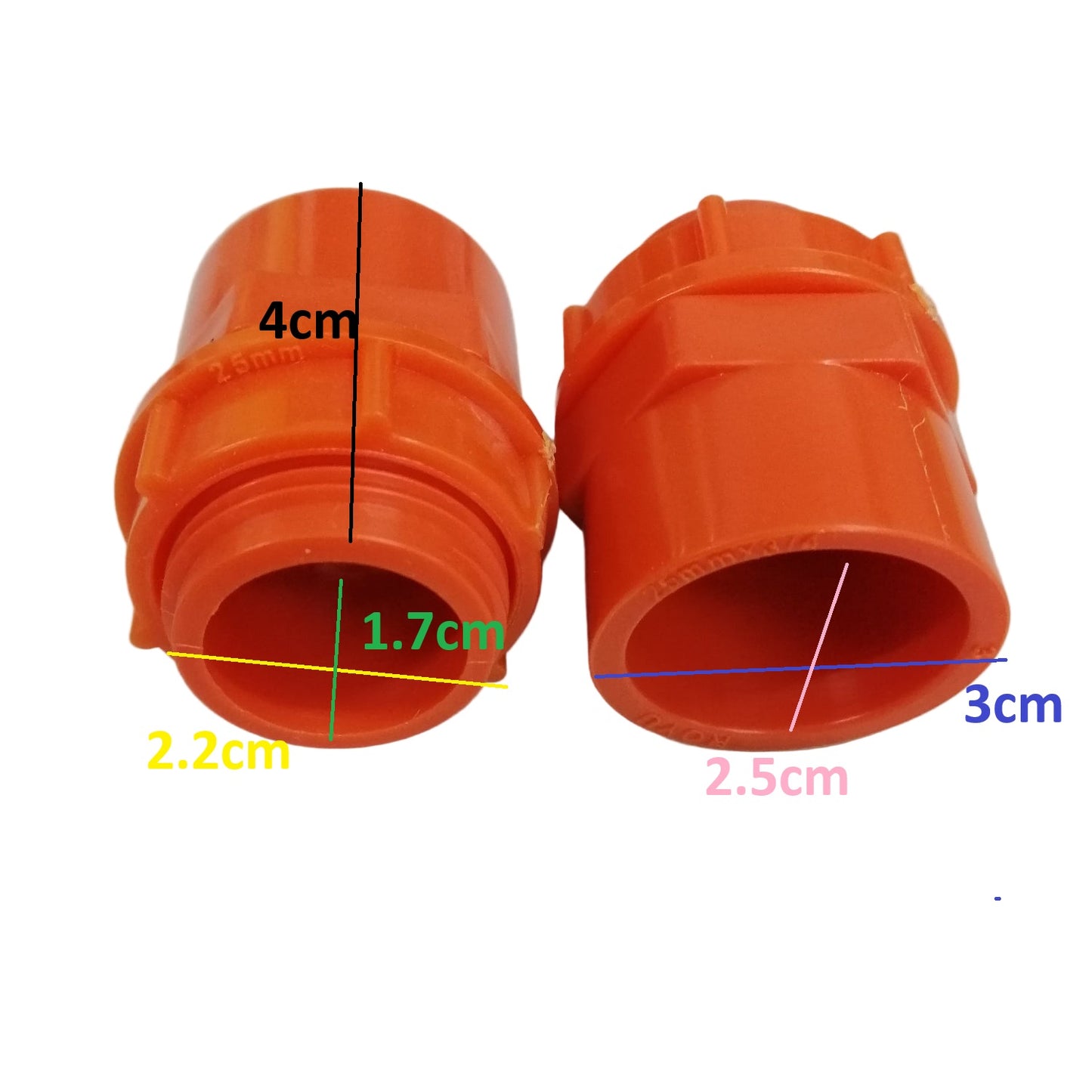 Royu PVC Male Thread Adapter with Nut 25MM ¾ Inch RVFEMTA25