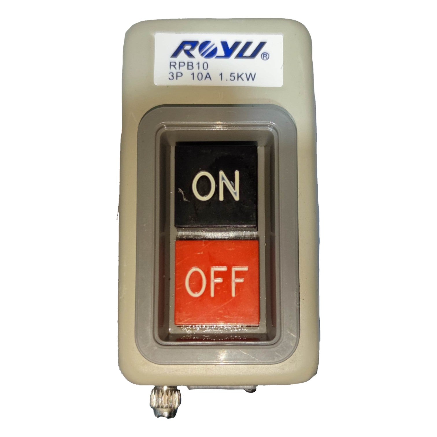 Royu Push Button Switch 10A 250V 3 Pole 1.5KW RPB10 Electx Electrical Supply