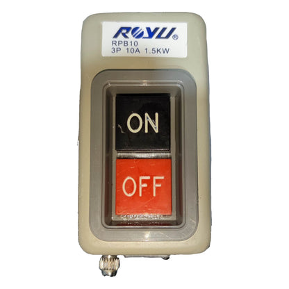Royu Push Button Switch 10A 250V 3 Pole 1.5KW RPB10 Electx Electrical Supply