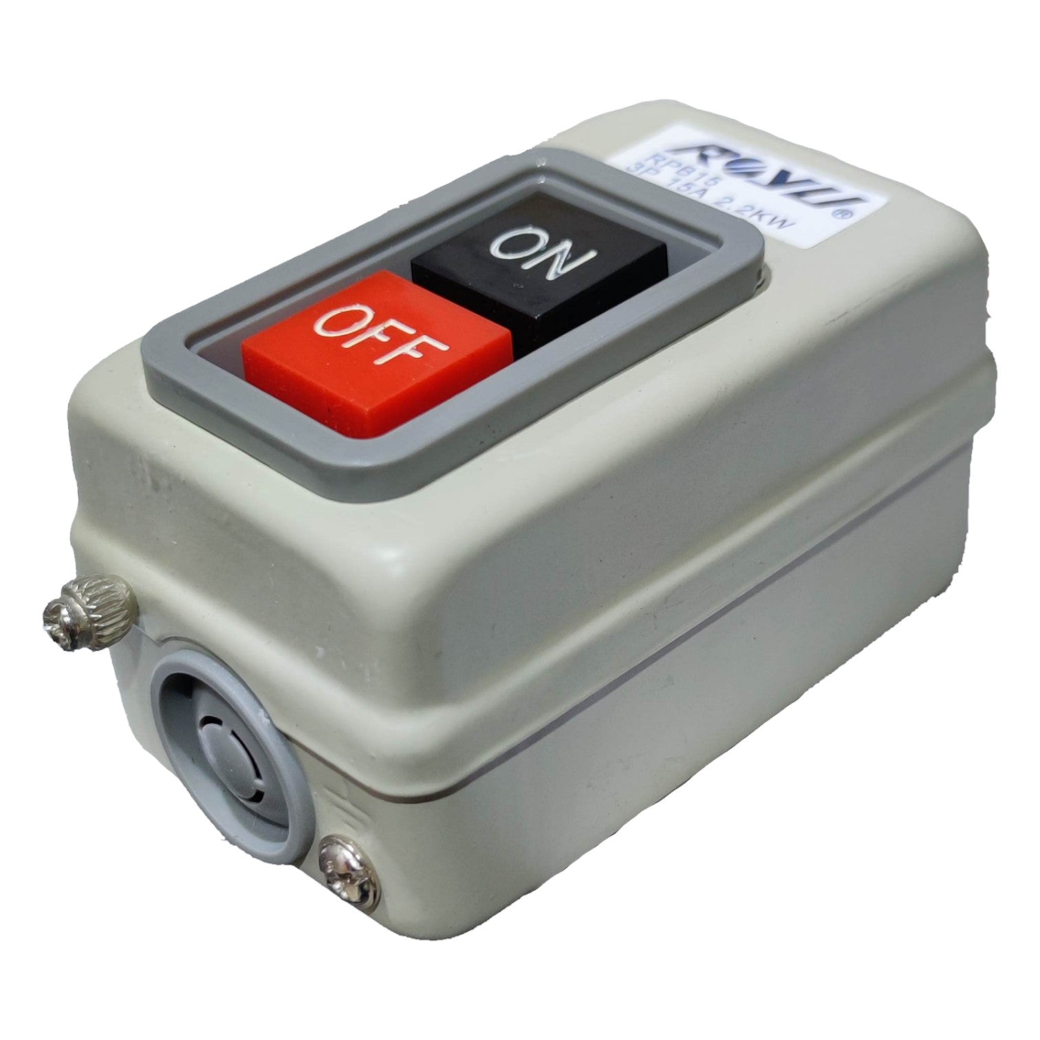 Royu Push Button Switch 10A 250V 3 Pole 1.5KW RPB10 Electx Electrical Supply