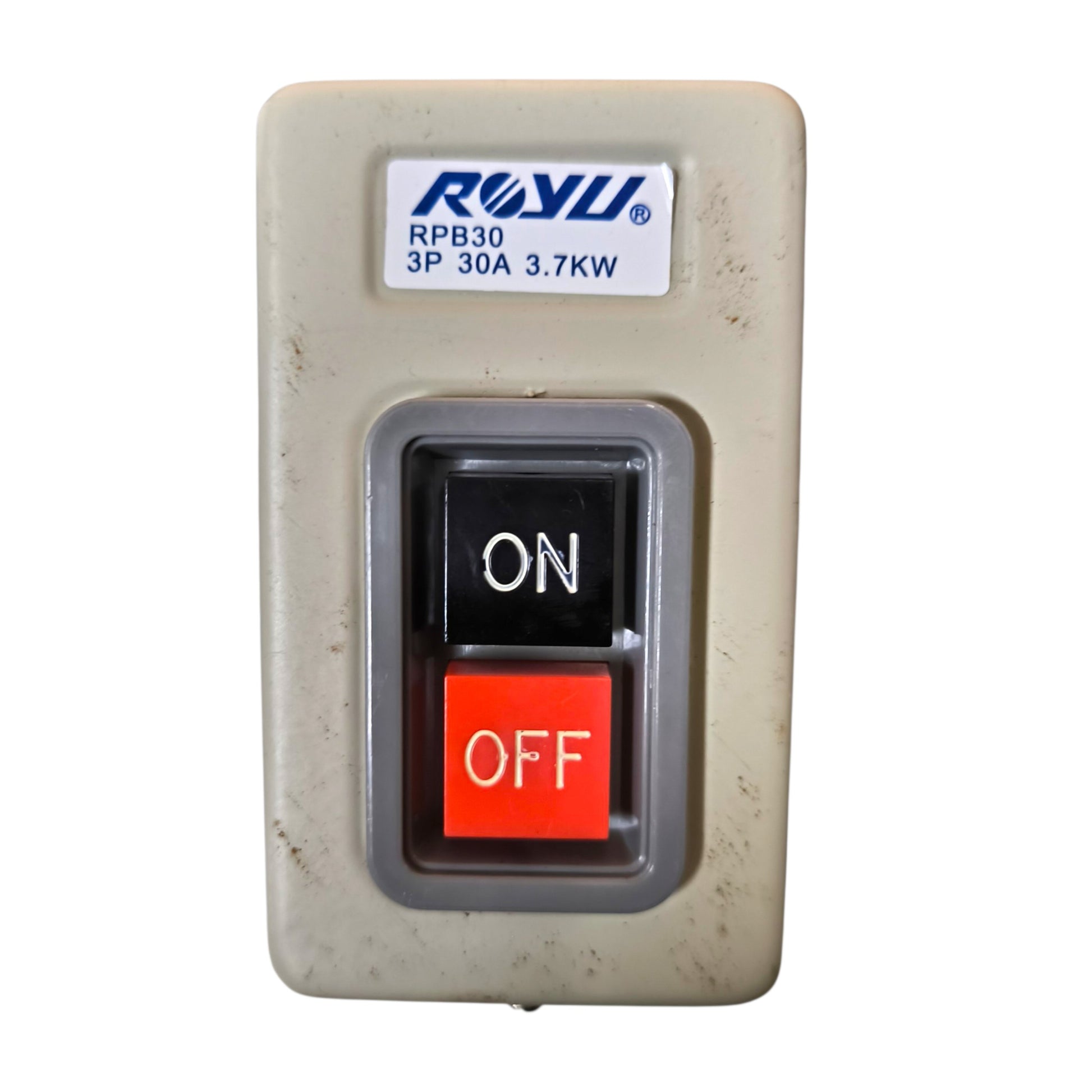 Royu Push Button Switch 30A 250V 3 Pole RPB30 Electx Electrical Supply