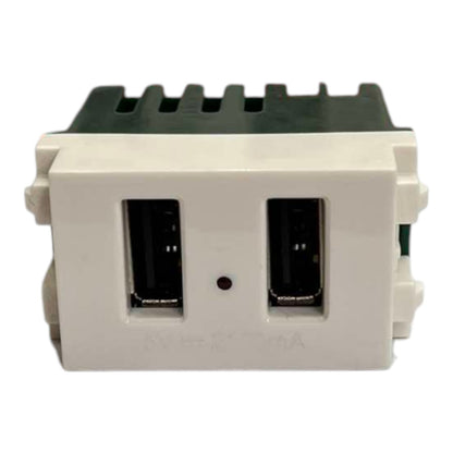 Royu USB Outlet 5V 2100 mA 2 Port 1 Device Wide Series RWO9 Electx Electrical Supply