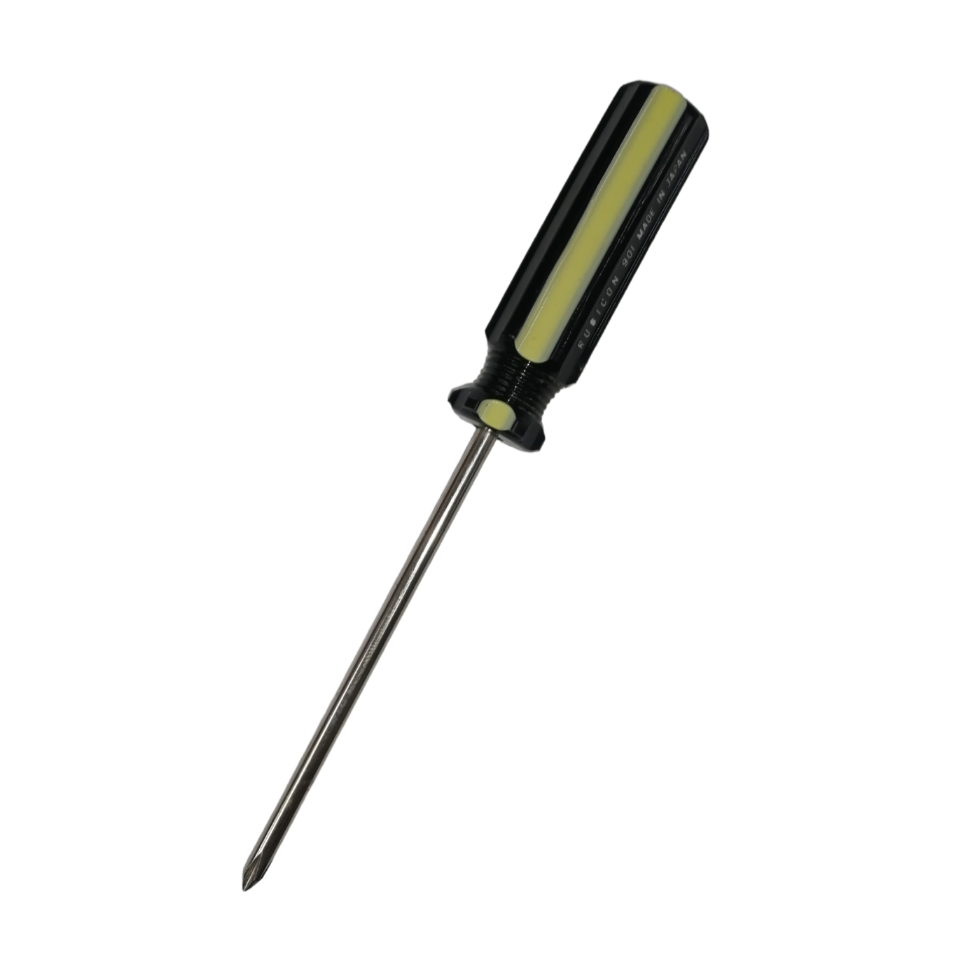 Rubicon Philip Screw Driver 901 75mm with black and yellow handle for precise fastening