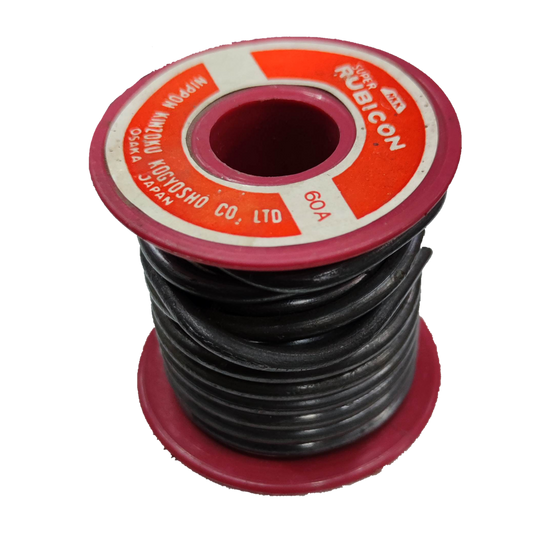 Rubicon 60A Fuse Link spool with black wire for electrical circuitry and parts