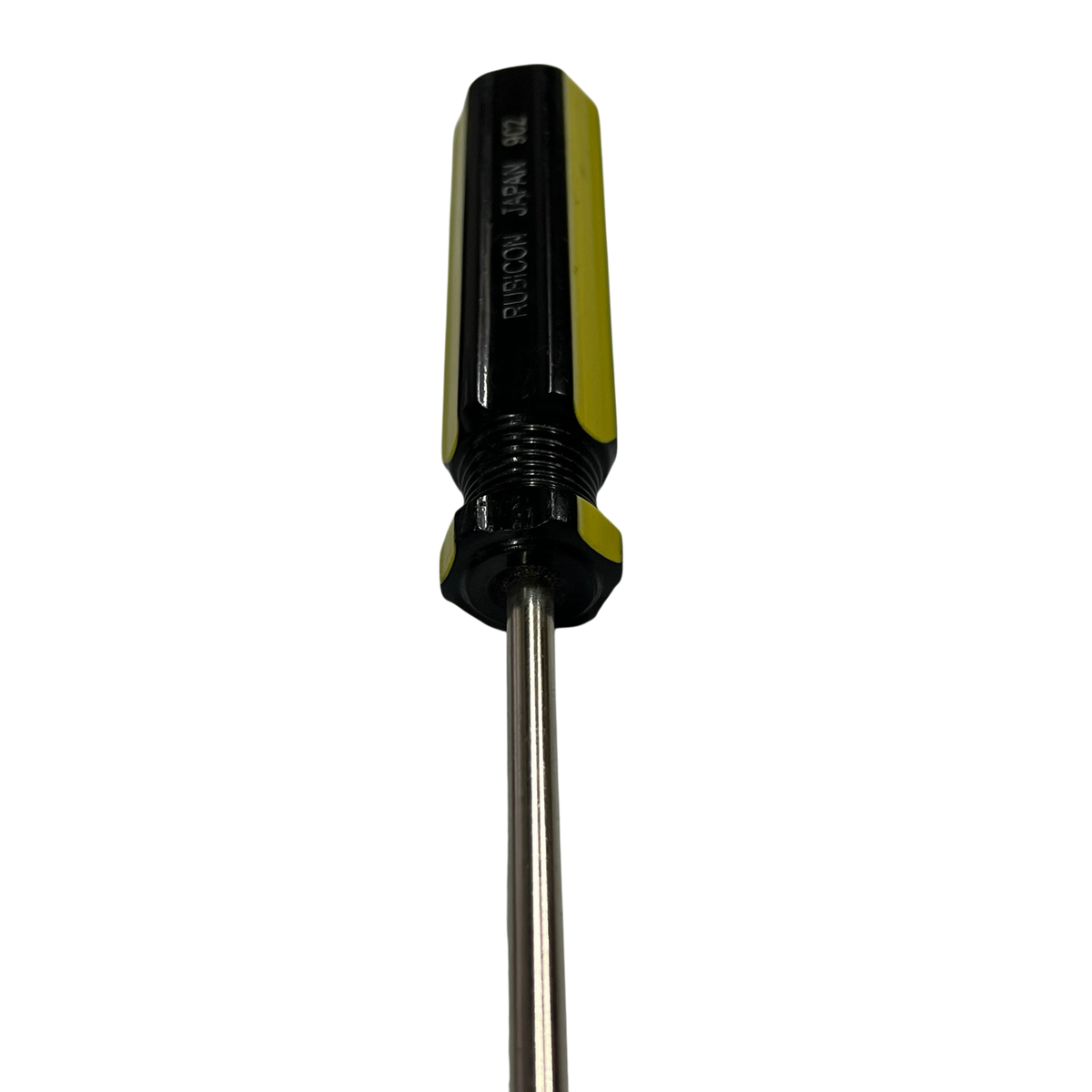 Rubicon Flat Head Screw Driver 902 150mm-5mm with black and yellow handle for precision hand tool use