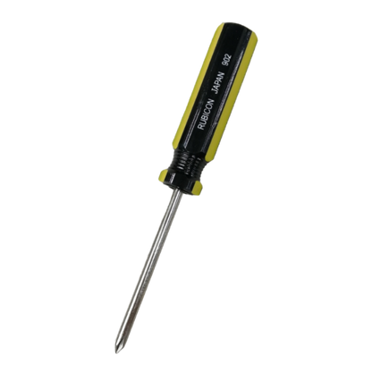 Rubicon industrial Philip screwdriver 5mm shaft with black and yellow ergonomic handle