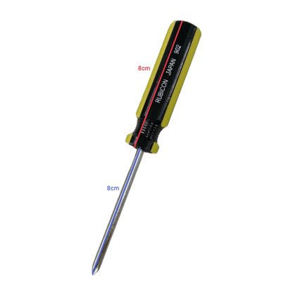 Rubicon industrial Philip screwdriver 5mm shaft with yellow and black handle for hand tool use