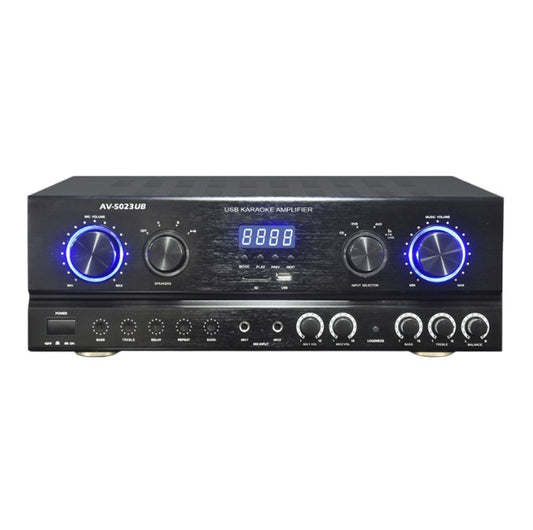 Sakura 550W Amplifier USB, SD Bluetooth Port 5.1 Channel 2 Mic Input AV-5023UB