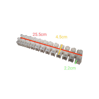 Sassin 100A 12 Pairs PVC Terminal Block