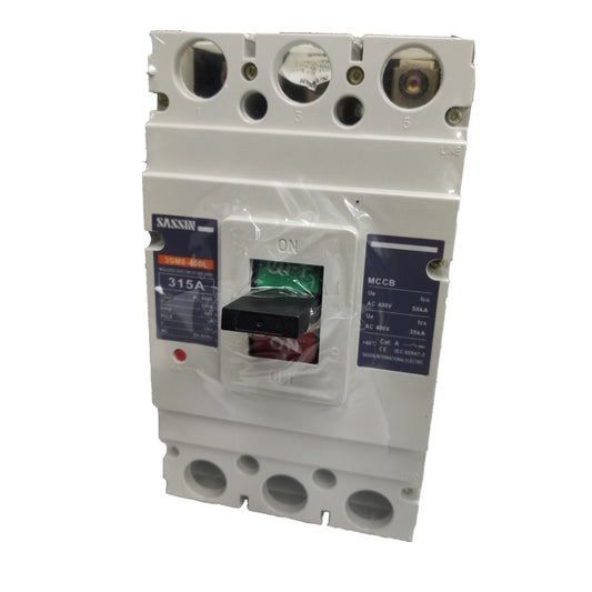  Sassin 315A 3P 50KAIC 220V Industrial Circuit Breaker 3 Phase MCCB Molded Case Circuit Breaker 3SM8-400L-315A Electx Electrical Supply