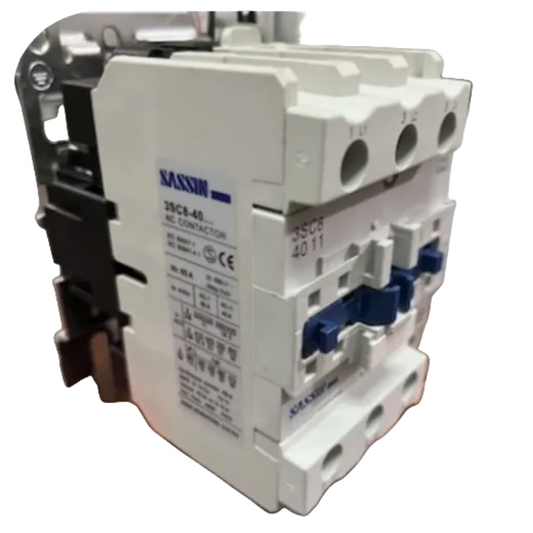 Sassin Magnetic Contactor 40A 3P 1NO/1NC Auxiliary Contact 50/60Hz 220V 3SC8-4011
