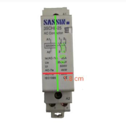 Sassin 20A 220V Miniature Contactor 2NO DIN Rail Type