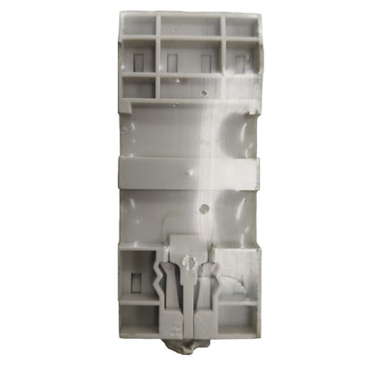 Gray plastic component on a white background