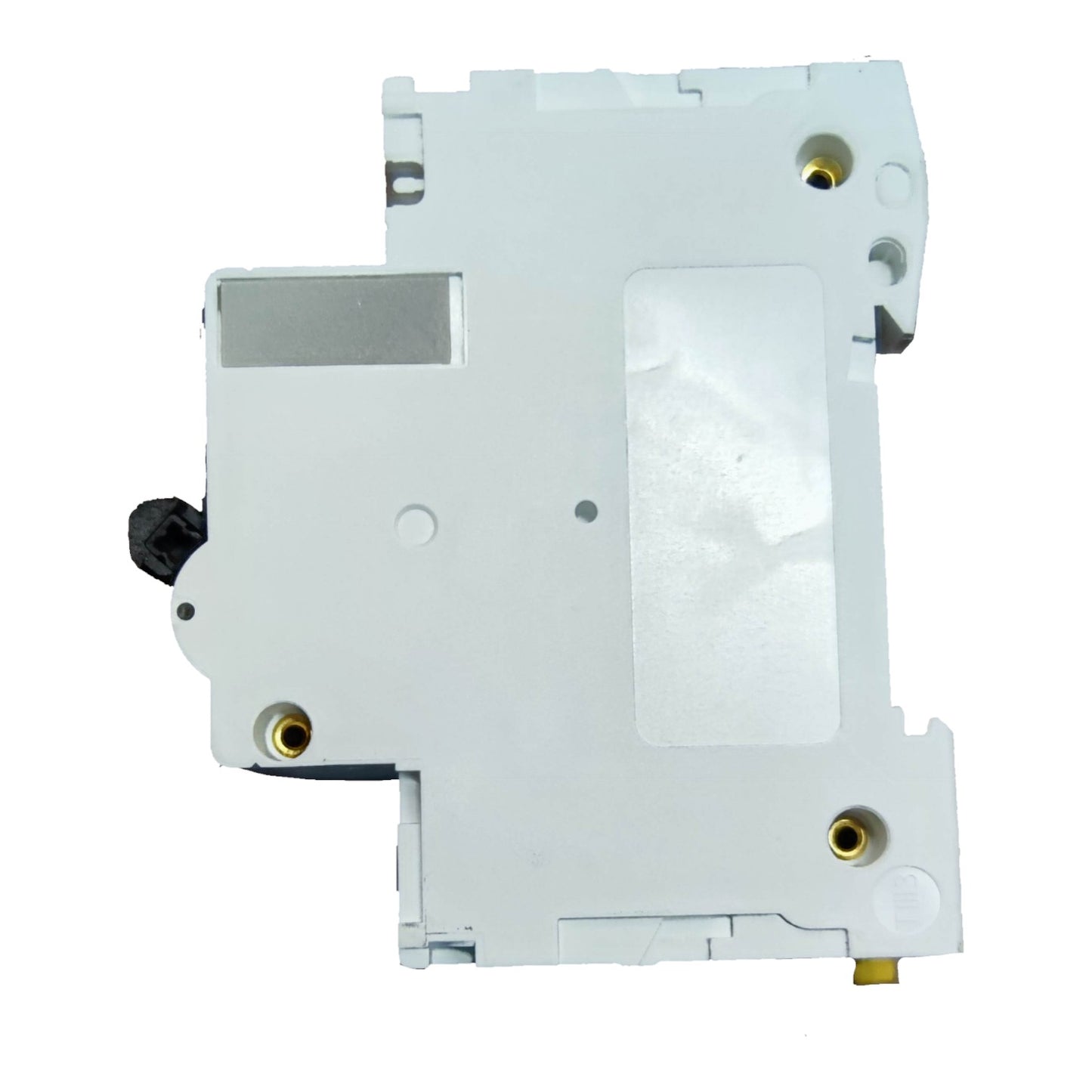 White electronic component on a white background