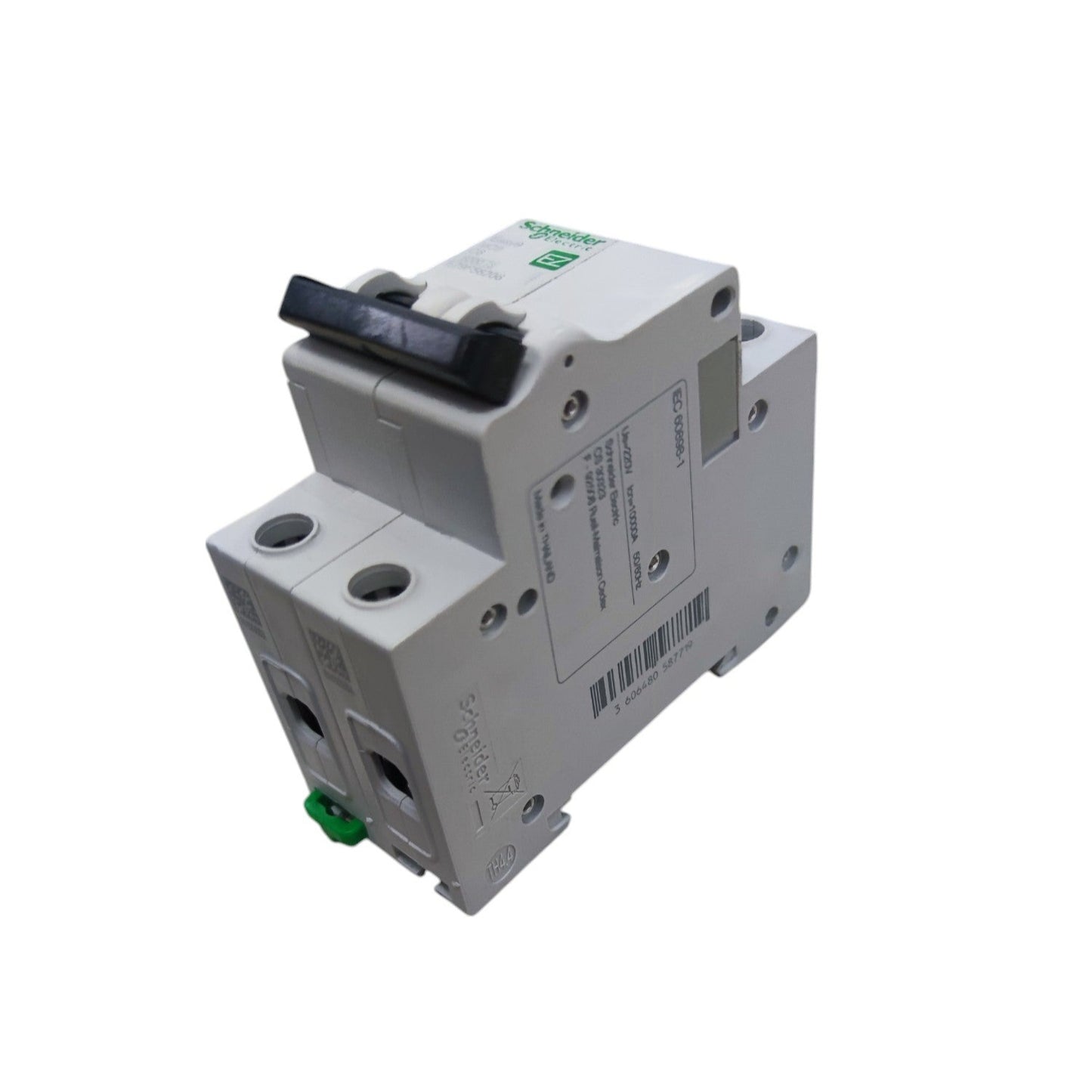 Circuit breaker on a white background