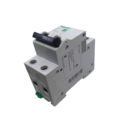 Circuit breaker on a white background