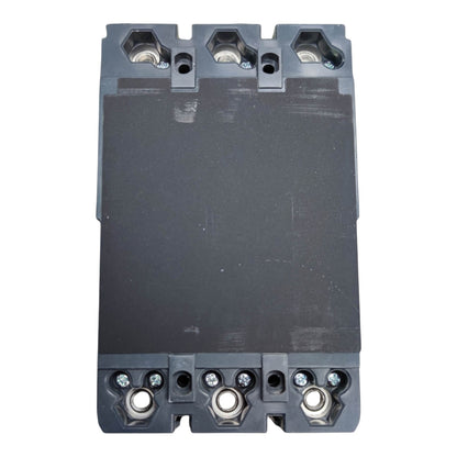 A heavy-duty industrial electrical contactor with a dark gray plastic housing and silver metal terminal screws, shown against a plain white background.