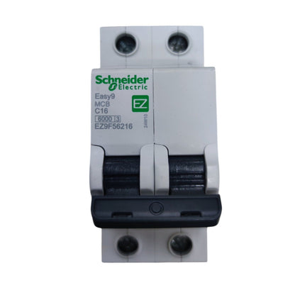 Schneider Electric circuit breaker on a white background
